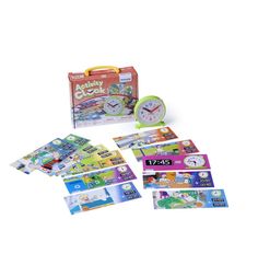 Обучающий набор Miniland Часы Activity Clock в чемоданчике