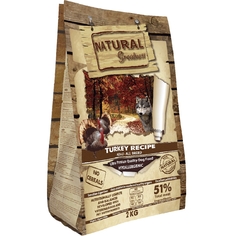 Сухой корм Natural Greatness Turkey Recipe для взрослых собак, 2 кг