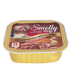 Влажный корм Зоогурман Smolly Dog для взрослых собак мелких пород, говядина ассорти, 100г