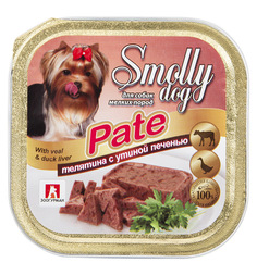 Влажный корм Зоогурман Smolly Dog для взрослых собак, телятина/утиная печень, 100г