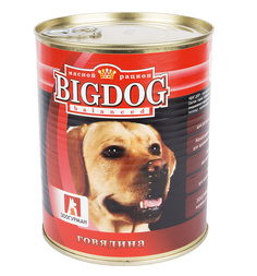 Влажный корм Зоогурман Big Dog для взрослых собак, говядина, 850г