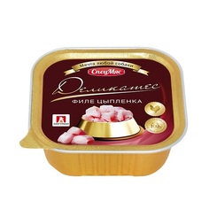 Влажный корм Зоогурман СпецМяс Деликатес для взрослых собак, филе цыпленка, 150г