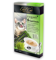 Лакомство Edel Cat для здоровых животных, печень/луговые травы