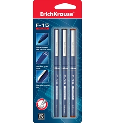 Набор капиллярных ручек Erich Krause F-15 3 шт.