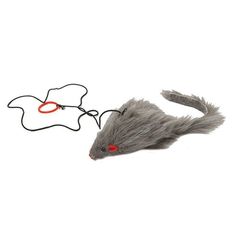 Игрушка Каскад Мышь с коротким мехом на шнурке, 10 см