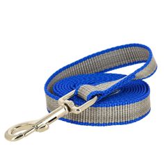 Поводок для собак Каскад усиленный капроновый, цвет: синий