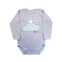 Боди Котмаркот Облачный зайчик, цвет: серый