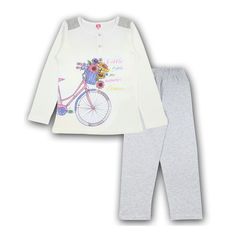 Пижама джемпер/брюки Cherubino, цвет: экрю