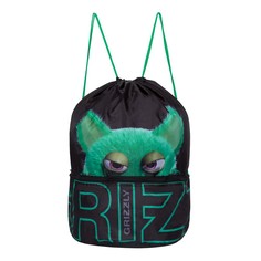 Мешок для обуви Grizzly, цвет: черный/зелен