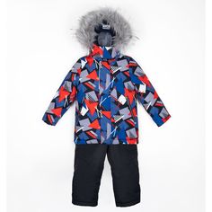 Комплект куртка/полукомбинезон Batik Каспер, цвет: красный/синий БАТИК