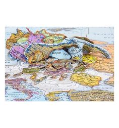 Пазл Геоцентр географический Карта Европы