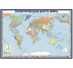Карта РУЗ Ко Мира с флагами полит. Крым в РФ