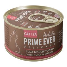 Влажный корм Prime Ever Delicacy 2A мусс, тунец с креветками, 80 г