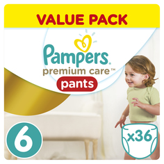 Трусики Pampers Premium Care Pants 6 размер (15+ кг) 36 шт.