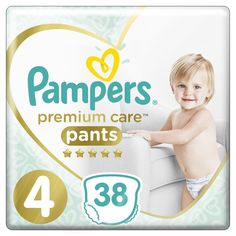 Трусики Pampers Premium Care Pants 4 размер (9-15 кг) 38 шт.