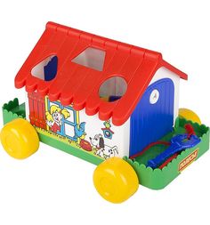Игровой домик Полесье красная крыша в коробке