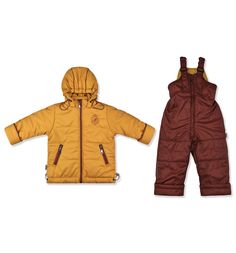 Комплект куртка/полукомбинезон Leo, цвет: оранжевый/коричневый