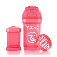 Бутылочка для кормления Twistshake антиколиковая полипропилен с рождения, 180 мл, цвет: персиковый