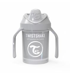 Поильник Twistshake Mini cup, цвет: серый
