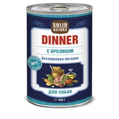 Влажный корм Solid Natura Dinner для взрослых собак, 340 г