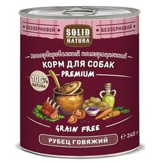 Влажный корм Solid Natura Premium для взрослых собак, 240 г