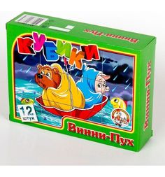 Кубики Десятое Королевство Винни-Пух, 4 см