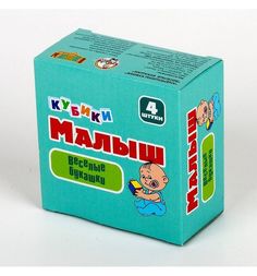 Кубики Десятое Королевство Веселые букашки, 4 см