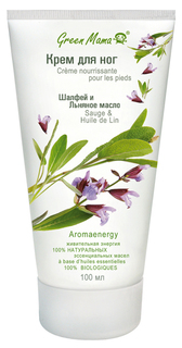 Крем Green Mama Шалфей и льняное масло Aromaenergy, 100 мл