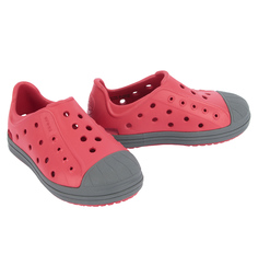Туфли пляжные Crocs Bumper Toe Shoe Pepper/Graphite, цвет: красный