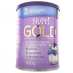 Молочная смесь Nuppi Gold 2 адаптированная с 6 месяцев, 350 г