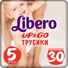 Трусики-подгузники Libero Up & Go, р. 5, 10-14 кг, 30 шт