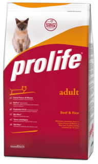 Сухой корм Prolife, Говядина и рис, 1.5 кг