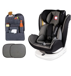 Автокресло Lionelo Bastiaan Isofix + подарок шторки и органайзер, цвет: grey