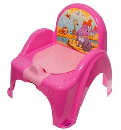 Горшок-стульчик Tega Сафари, цвет: розовый