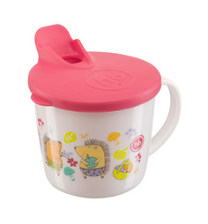 Кружка Happy Baby Training cup тренировочная с крышкой, цвет: красный