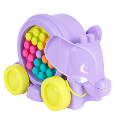 Развивающая игрушка Mega Bloks Неуклюжий слон цвет: фиолетовый, 25 дет.