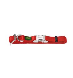 Hunter ошейник для собак ALU-Strong S (30-45 см) нейлон с металлической застежкой красный