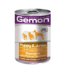 Влажный корм Gemon для щенков, курица/индейка, 415г