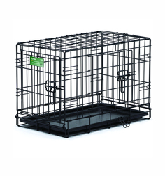 MidWest Клетка для собак iCrate 2 двери,черный,76x48x53 см