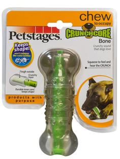 Игрушка для собак Petstages Хрустящая косточка, резиновая, 12см