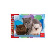 Пазл Hatber Три котенка A5 120 эл 165*230 мм