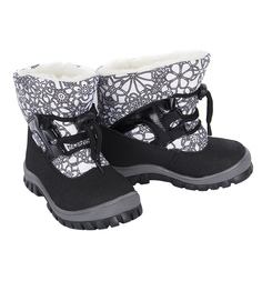 Сапоги Скороход, цвет: черный/белый