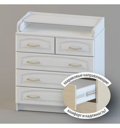 Комод Атон Сириус 805 ПВХ, цвет: белый Aton