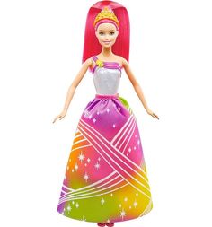 Игровой набор Barbie Радужная принцесса с волшебными волосами 29 см