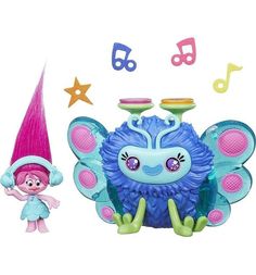 Игровой набор Trolls Тролли Диджей Баг