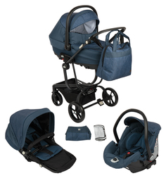 Коляска 3 в 1 Cam Taski Tris, цвет: синий C.A.M.