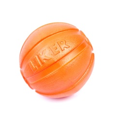 Игрушка для собак Liker Мячик, цвет: оранжевый, 7см