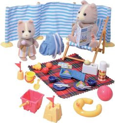Игровой набор Sylvanian Families Морское путешествие День на море 8 и 6.5 см