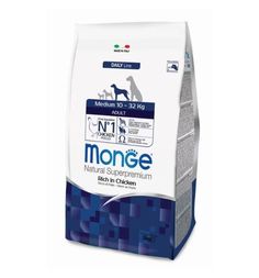 Сухой корм Monge Medium для взрослых собак средних пород, курица, 3кг