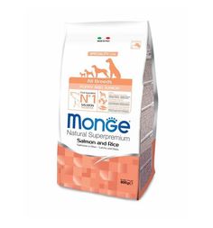 Сухой корм Monge Speciality Puppy&Junior для щенков всех пород, лосось с рисом, 800г